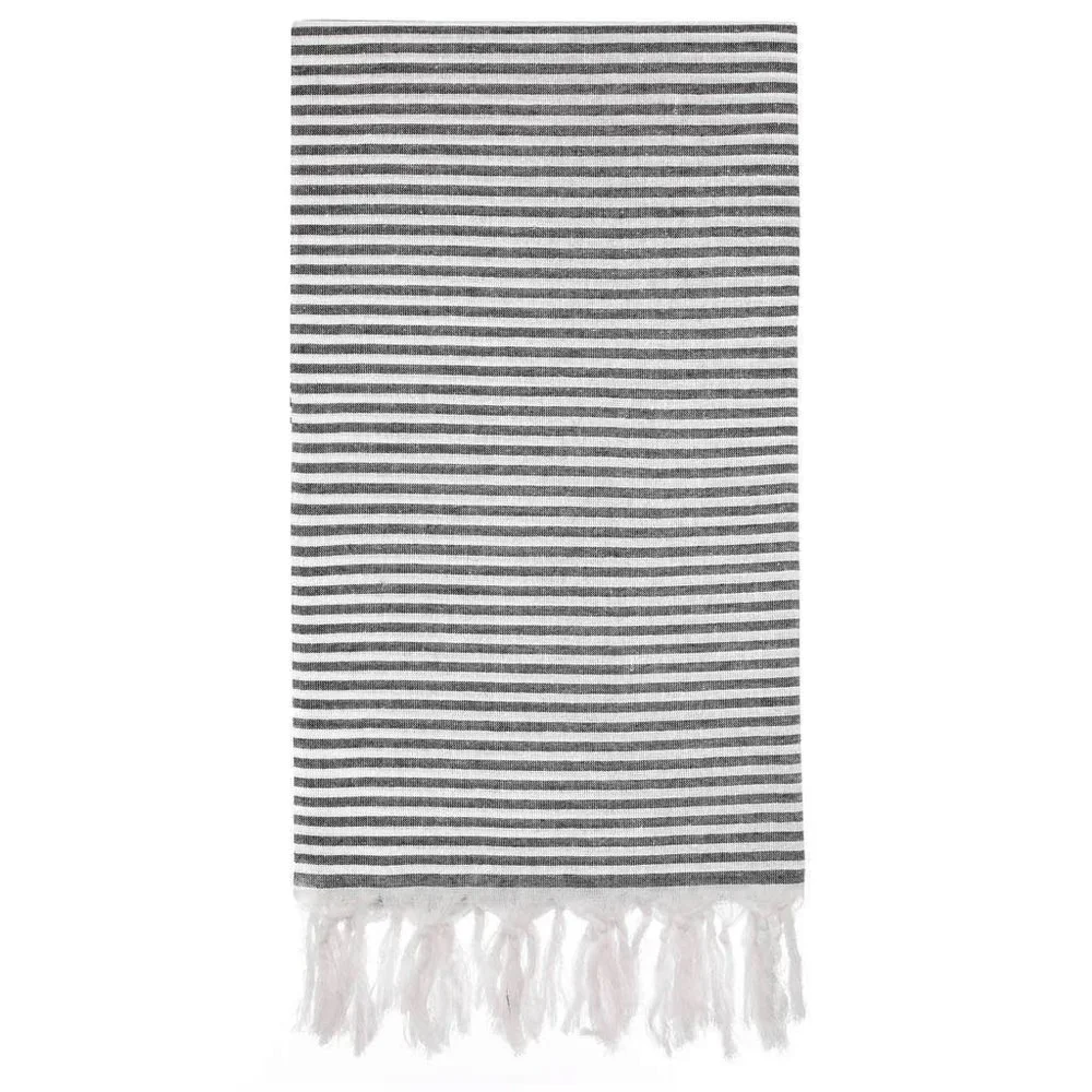 4 Black Towels - 100% Turkish Cotton Beach Bath Towel - Citizens of the Beach